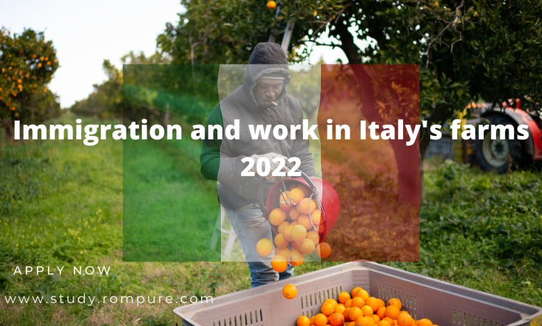 Immigration and work in Italy's farms 2022