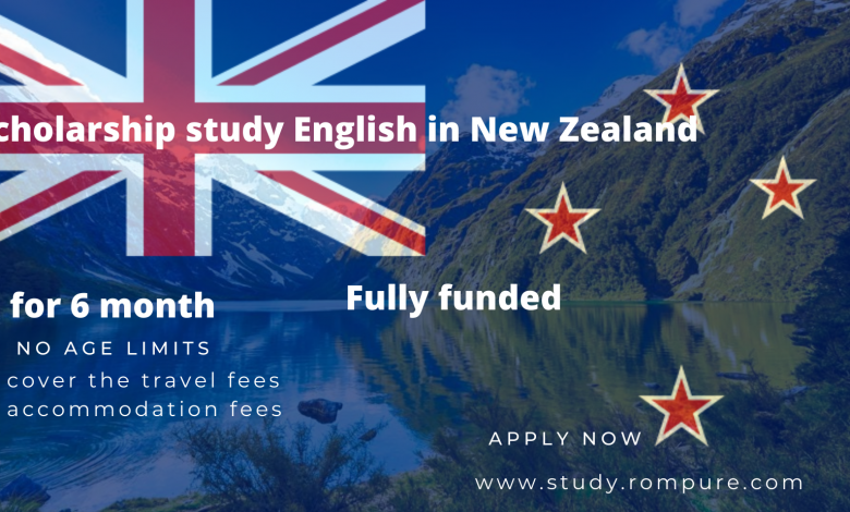 Scholarship study English in New Zealand