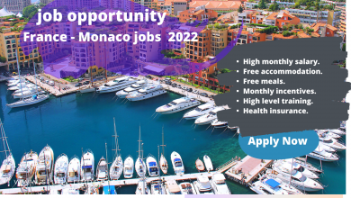Photo of job opportunity in French Monaco 2022